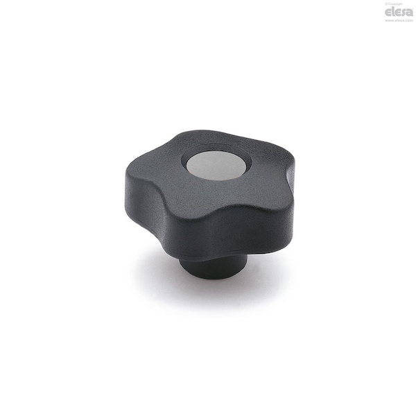Elesa Black-oxide steel boss, plain hole, with cap, VCT.84 A-16-C3 VCT-A - main
